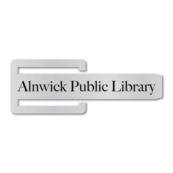 3.5" x 1.25" elongated bookmark available in .020" 4CP white flexible... from ASI 53430 Executive Line / Executive Line®