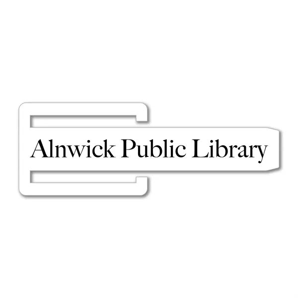 3.5" x 1.25" elongated bookmark available in .020" 4CP white flexible... from ASI 53430 Executive Line / Executive Line®