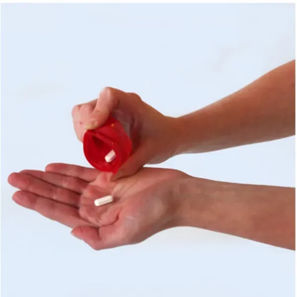 Mini pouch with hole punched, corded ear plugs with chain inserted... from ASI 62786 Intl Molded Pkg / IMPAK™