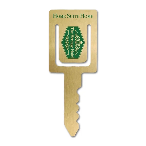 1.25" x 3.3125" Key bookmark available in .020" 4CP white flexible... from ASI 53430 Executive Line / Executive Line®