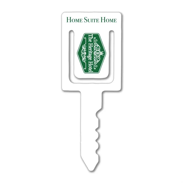 1.25" x 3.3125" Key bookmark available in .020" 4CP white flexible... from ASI 53430 Executive Line / Executive Line®