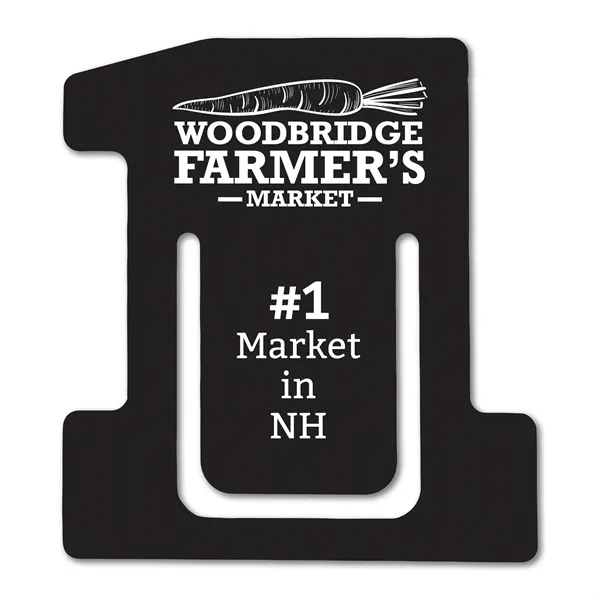 1.8125" x 2" Number One shaped bookmark available in .020" 4CP... from ASI 53430 Executive Line / Executive Line®