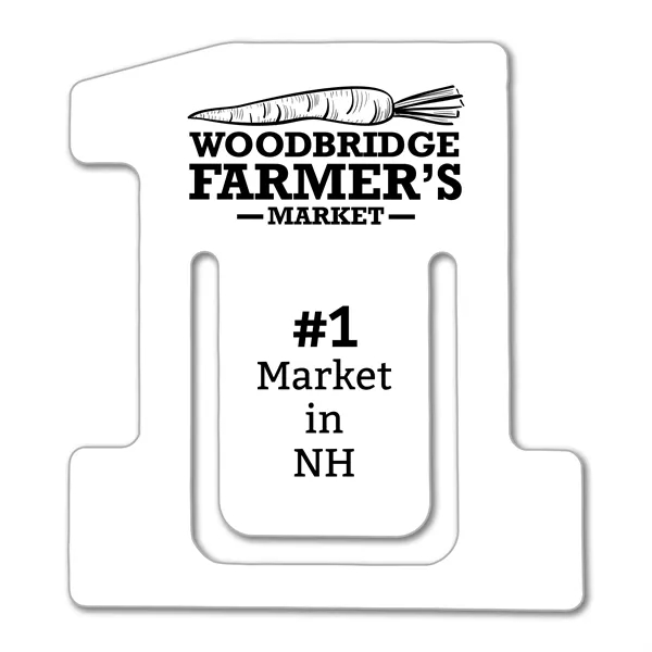 1.8125" x 2" Number One shaped bookmark available in .020" 4CP... from ASI 53430 Executive Line / Executive Line®