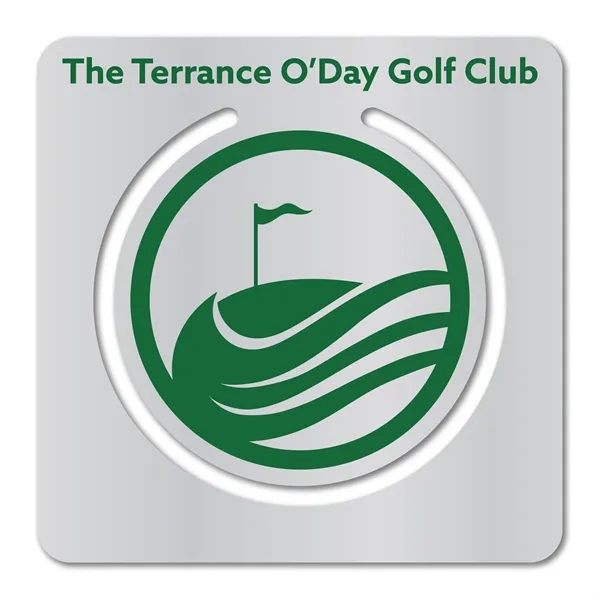 2" x 2" square bookmark available in .020" 4CP white flexible... from ASI 53430 Executive Line / Executive Line®