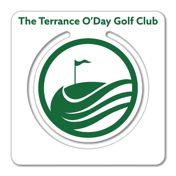 2" x 2" square bookmark available in .020" 4CP white flexible... from ASI 53430 Executive Line / Executive Line®