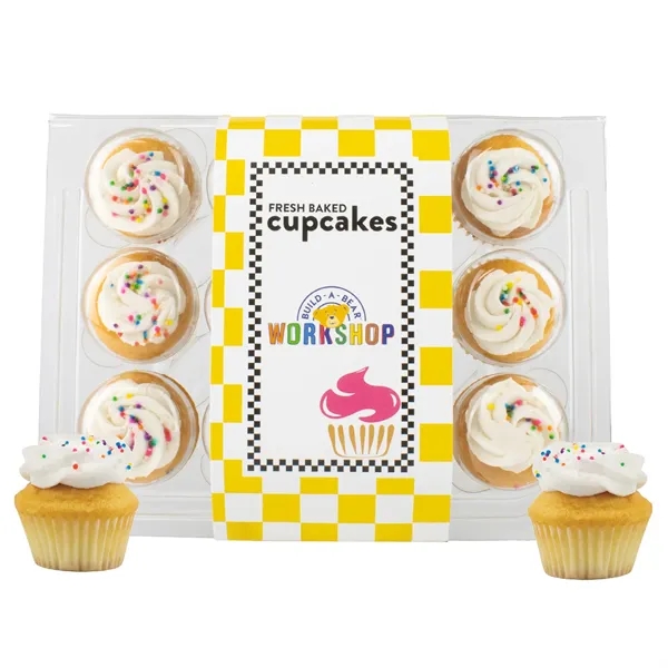 12 bite-size cupcakes packed in a container wrapper with a full... from ASI 71685 Midnite Snax®