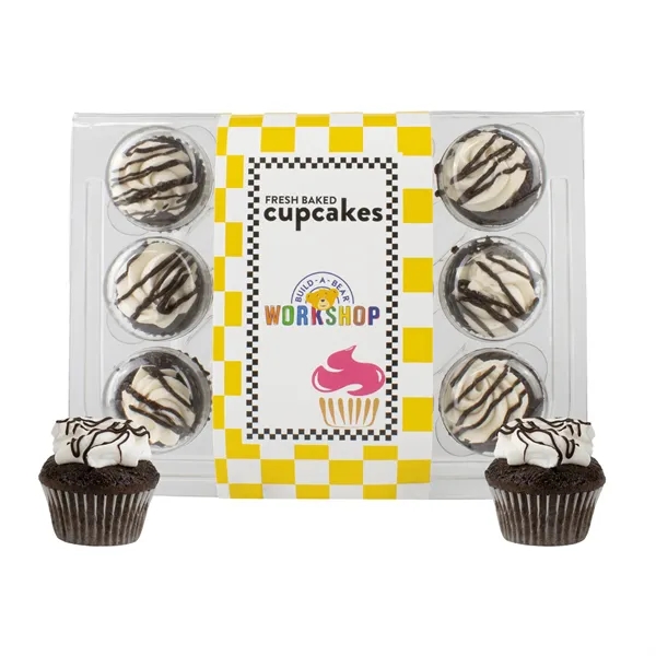 12 bite-size cupcakes packed in a container wrapper with a full... from ASI 71685 Midnite Snax®