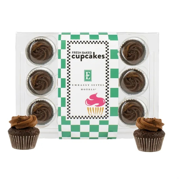 12 bite-size cupcakes packed in a container wrapper with a full... from ASI 71685 Midnite Snax®