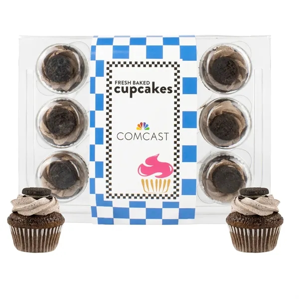 12 bite-size cupcakes packed in a container wrapper with a full... from ASI 71685 Midnite Snax®