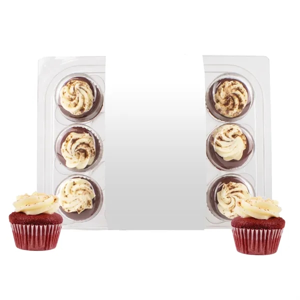 12 bite-size cupcakes packed in a container wrapper with a full... from ASI 71685 Midnite Snax®