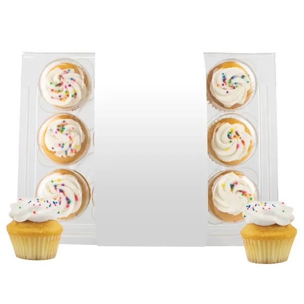 12 bite-size cupcakes packed in a container wrapper with a full... from ASI 71685 Midnite Snax®