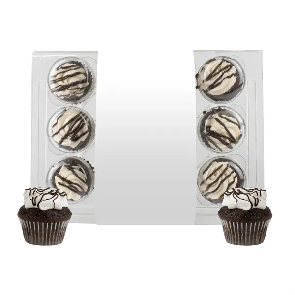 12 bite-size cupcakes packed in a container wrapper with a full... from ASI 71685 Midnite Snax®