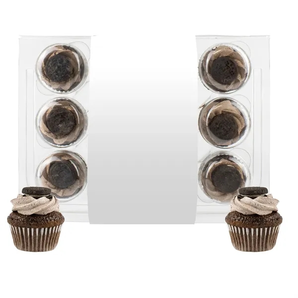 12 bite-size cupcakes packed in a container wrapper with a full... from ASI 71685 Midnite Snax®