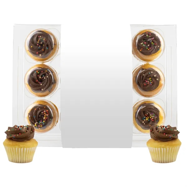 12 bite-size cupcakes packed in a container wrapper with a full... from ASI 71685 Midnite Snax®