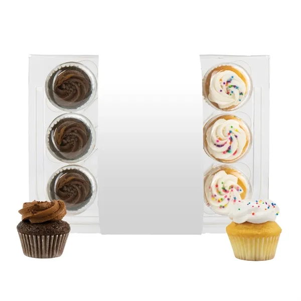 12 bite-size cupcakes packed in a container wrapper with a full... from ASI 71685 Midnite Snax®
