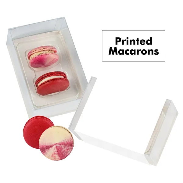 Set of 2 macarons with full color edible printing.... from ASI 71685 Midnite Snax®