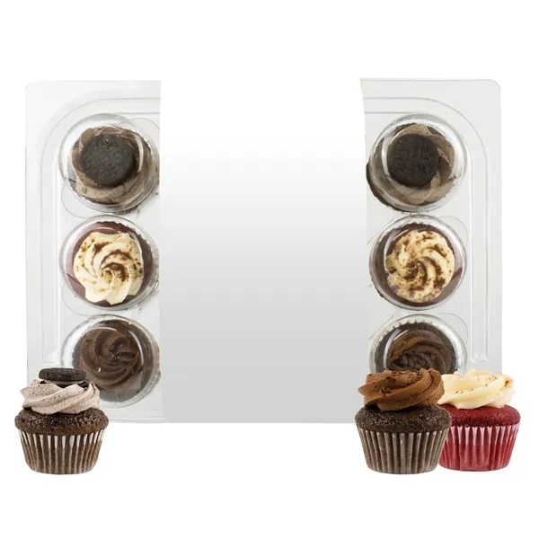 12 bite-size cupcakes packed in a container wrapper with a full... from ASI 71685 Midnite Snax®