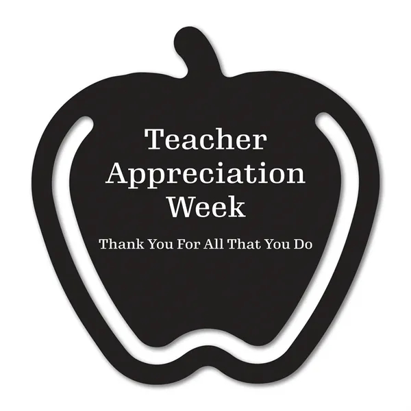 2.1875" x 2.25" Apple bookmark available in .020" 4CP white flexible... from ASI 53430 Executive Line / Executive Line®