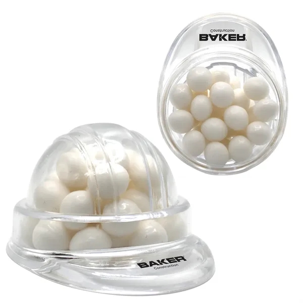 White Mints inside a hard-hat shaped container... from ASI 71685 Midnite Snax®