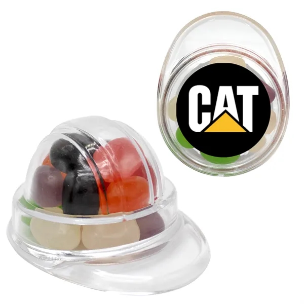 Assorted Jelly Beans inside a hard-hat shaped container... from ASI 71685 Midnite Snax®