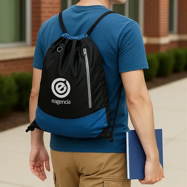 600D polyester drawstring bag makes for a lightweight, easy to use... from ASI 84592 St Regis Group