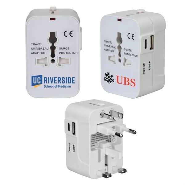 International Travel Adapter with USB-A and USB-C Ports... from ASI 57655 STOPNGO Line