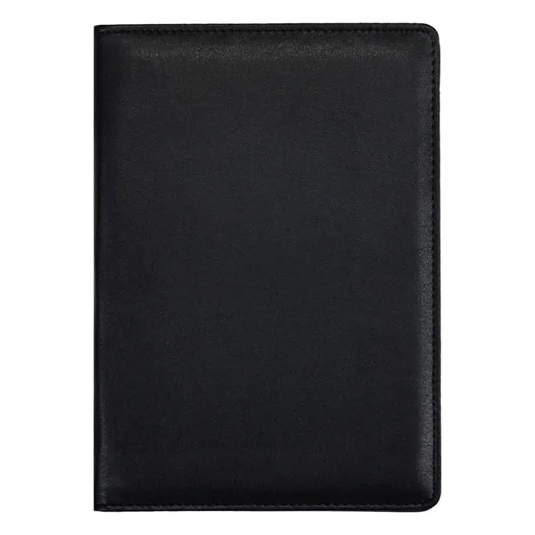Leatherette padfolio with a notepad, pen loop, notepad and integrated smartphone... from ASI 57655 STOPNGO Line