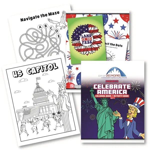 This 20 page coloring book with Full Color Logo on front... from ASI 56080 Playing Cards On Demand