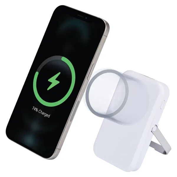 15w Wireless Magsafe 5000 mAh Power Bank with Stand... from ASI 57655 STOPNGO Line