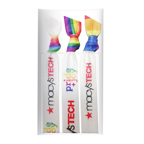 Hair Ties w/ White Backer card/cello - THREE pack... from ASI 80127 Quashies, LLC