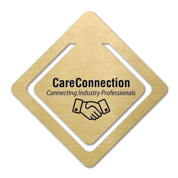 2" x 2" diamond bookmark available in .020" 4CP white flexible... from ASI 53430 Executive Line / Executive Line®