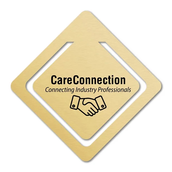 2" x 2" diamond bookmark available in .020" 4CP white flexible... from ASI 53430 Executive Line / Executive Line®