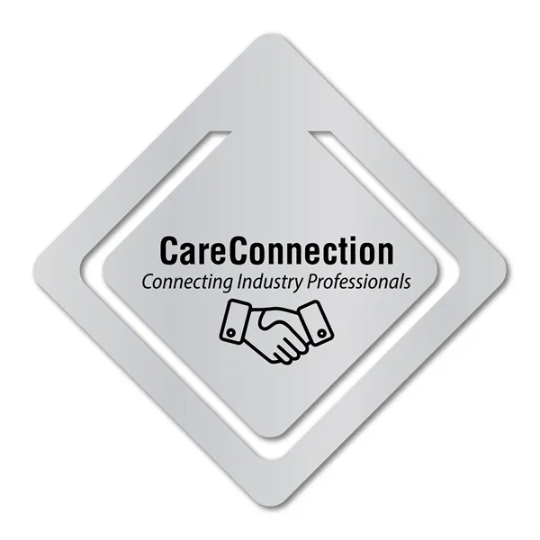 2" x 2" diamond bookmark available in .020" 4CP white flexible... from ASI 53430 Executive Line / Executive Line®