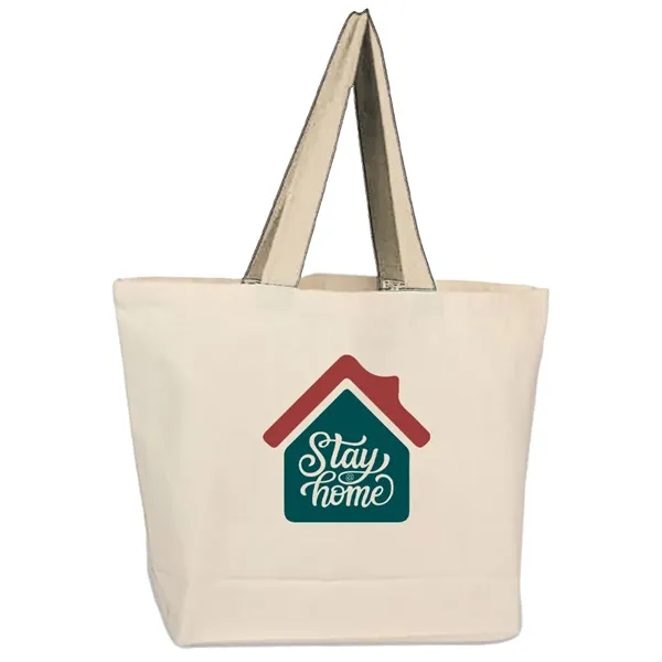 19" x 14" x 4" cotton canvas tote bag with 22"... from ASI 39552 BEL Promo