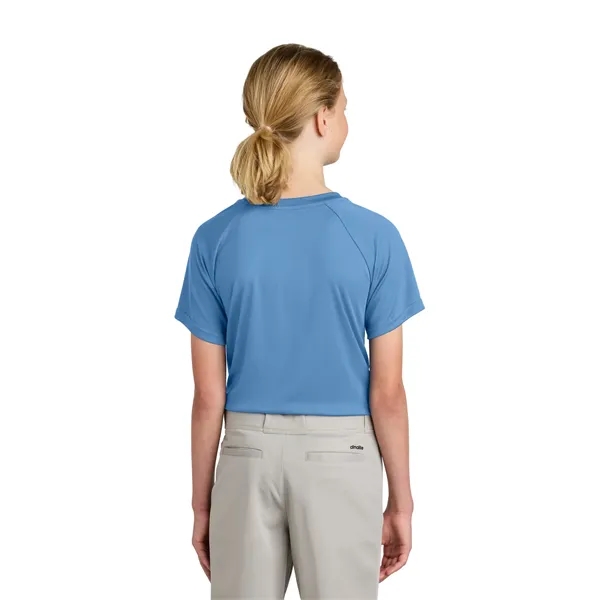 Sport-Tek Youth PosiCharge Competitor 2-Button Henley... from ASI 84863 SanMar