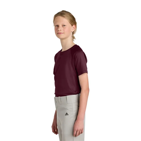 Sport-Tek Youth PosiCharge Competitor 2-Button Henley... from ASI 84863 SanMar