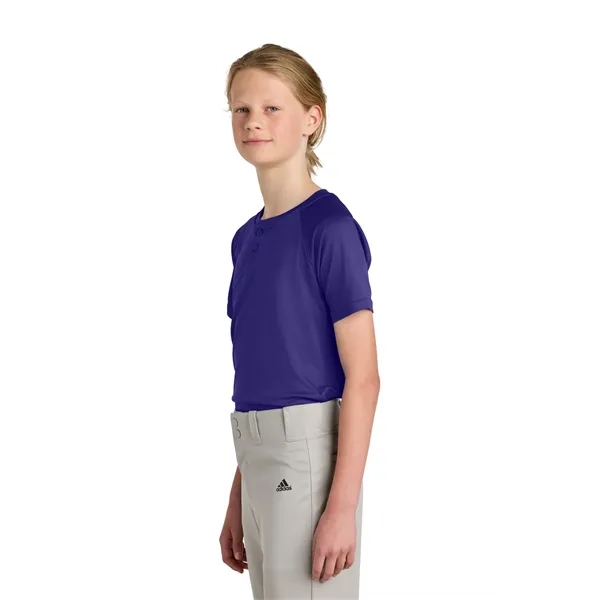 Sport-Tek Youth PosiCharge Competitor 2-Button Henley... from ASI 84863 SanMar