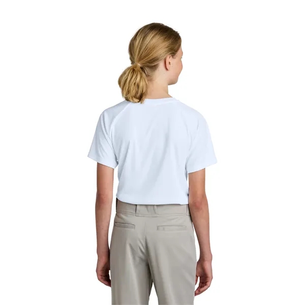 Sport-Tek Youth PosiCharge Competitor 2-Button Henley... from ASI 84863 SanMar