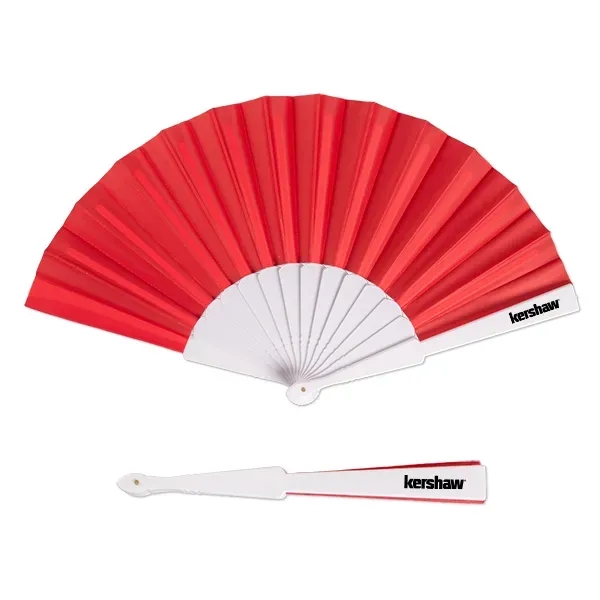 Rainbow-colored foldable hand fan.... from ASI 98360 WOWLine / WOWLine®