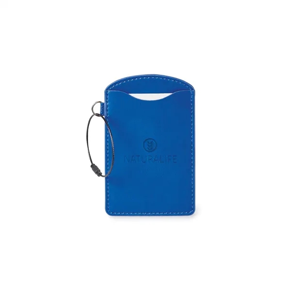 Enter our stylish Donald vinyl luggage tag with its wide window... from ASI 88660 Spector & Co.