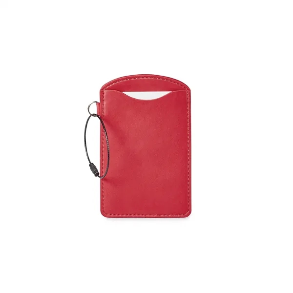 Enter our stylish Donald vinyl luggage tag with its wide window... from ASI 88660 Spector & Co.