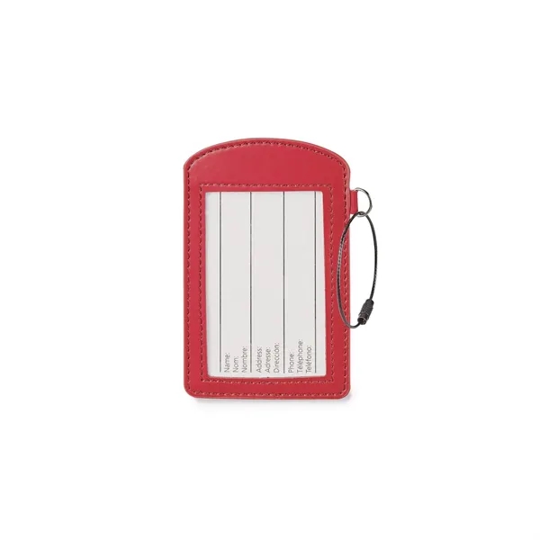Enter our stylish Donald vinyl luggage tag with its wide window... from ASI 88660 Spector & Co.