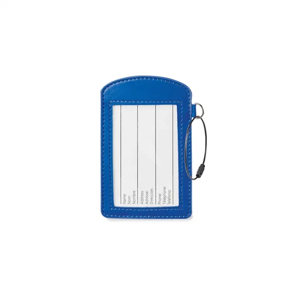 Enter our stylish Donald vinyl luggage tag with its wide window... from ASI 88660 Spector & Co.