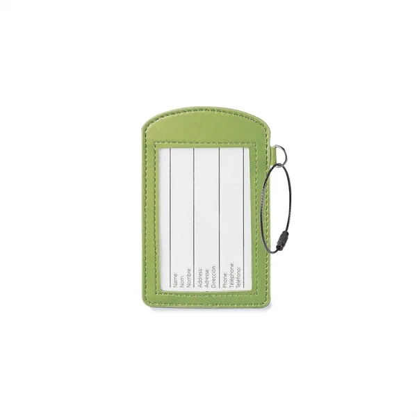 Enter our stylish Donald vinyl luggage tag with its wide window... from ASI 88660 Spector & Co.