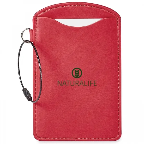 Enter our stylish Donald vinyl luggage tag with its wide window... from ASI 88660 Spector & Co.