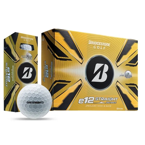 Bridgestone e12 Straight golf balls; Box contains 12 white balls and... from ASI 38120 Ball Pro / Diversified Quality Kitchenware