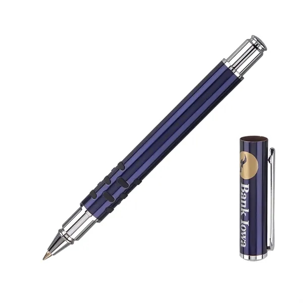 Solid brass rollerball gel pen with a protruding rubber grip, making... from ASI 68190 Lungsal / Lungsal