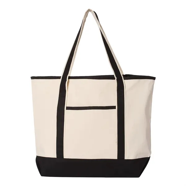 Q-Tees 34.6L Large Canvas Deluxe Tote... from ASI 30208 A P Specialties / AP Specialties