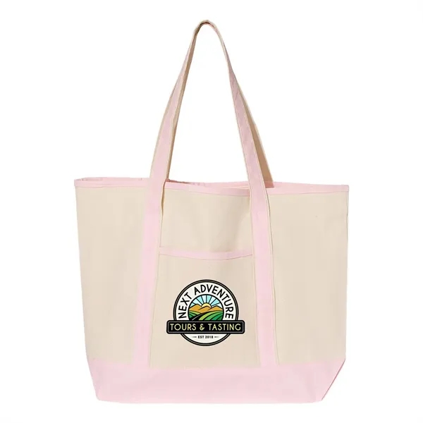 Q-Tees 34.6L Large Canvas Deluxe Tote... from ASI 30208 A P Specialties / AP Specialties