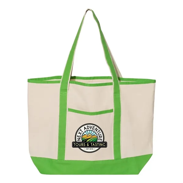 Q-Tees 34.6L Large Canvas Deluxe Tote... from ASI 30208 A P Specialties / AP Specialties